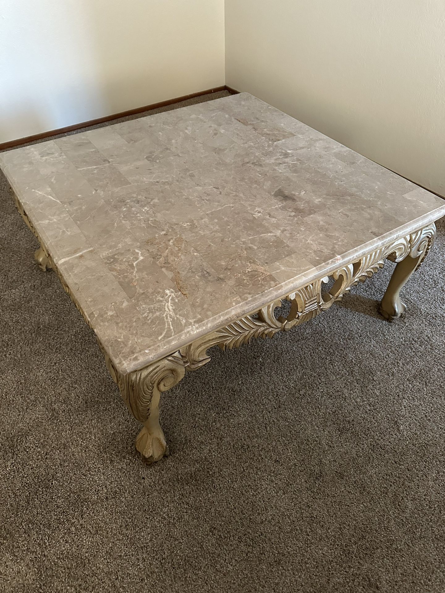 Marble Top Coffee Table