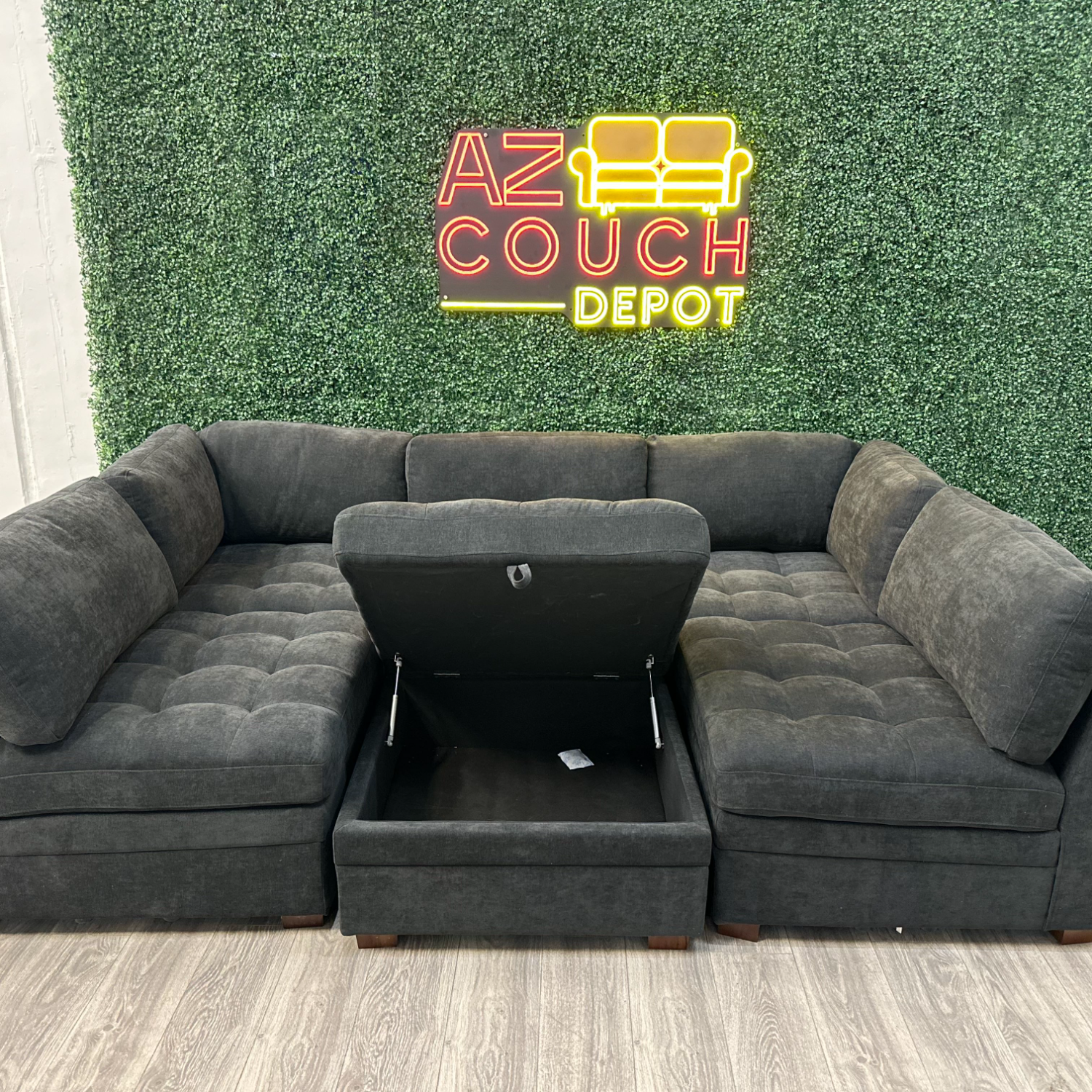 Black Sectional Couch NEW - Free Delivery