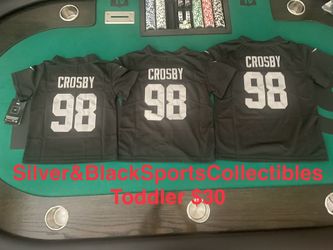 TODDLER LAS VEGAS RAIDERS MAXX CROSBY STITCHED JERSEY 2T 3T/4T 5T/6T 7T