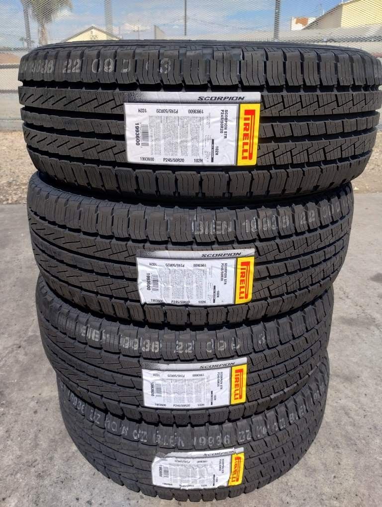 Tires New 245 50R20 Pirelli Scorpion π¦ STR $650Γ4 Install Mount And Balance