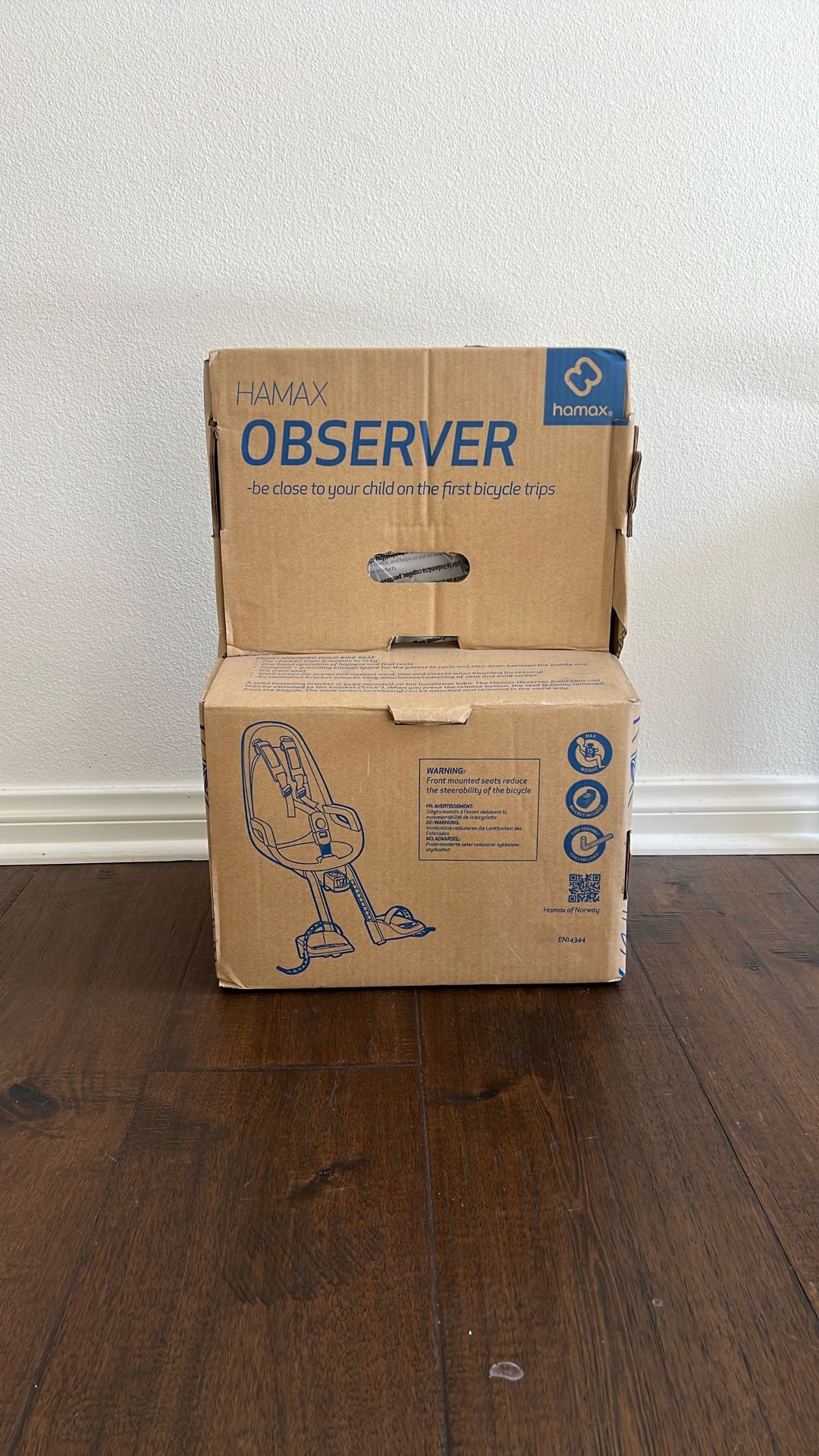 Hamax Observer Front Mounted Toddler And Baby Bike Seat