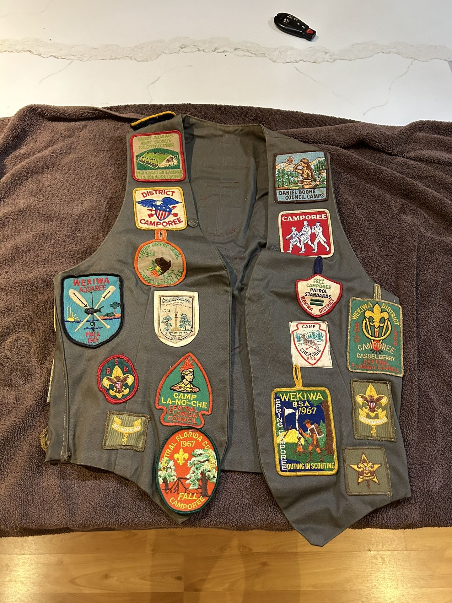 Vintage Early 1960’s Boy Scout Vest & Patches