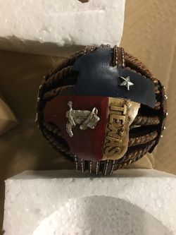 4.5 inch state of Texas saddle ball