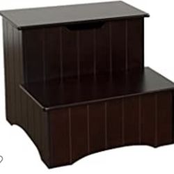 Cherry Wood Stool With Storage