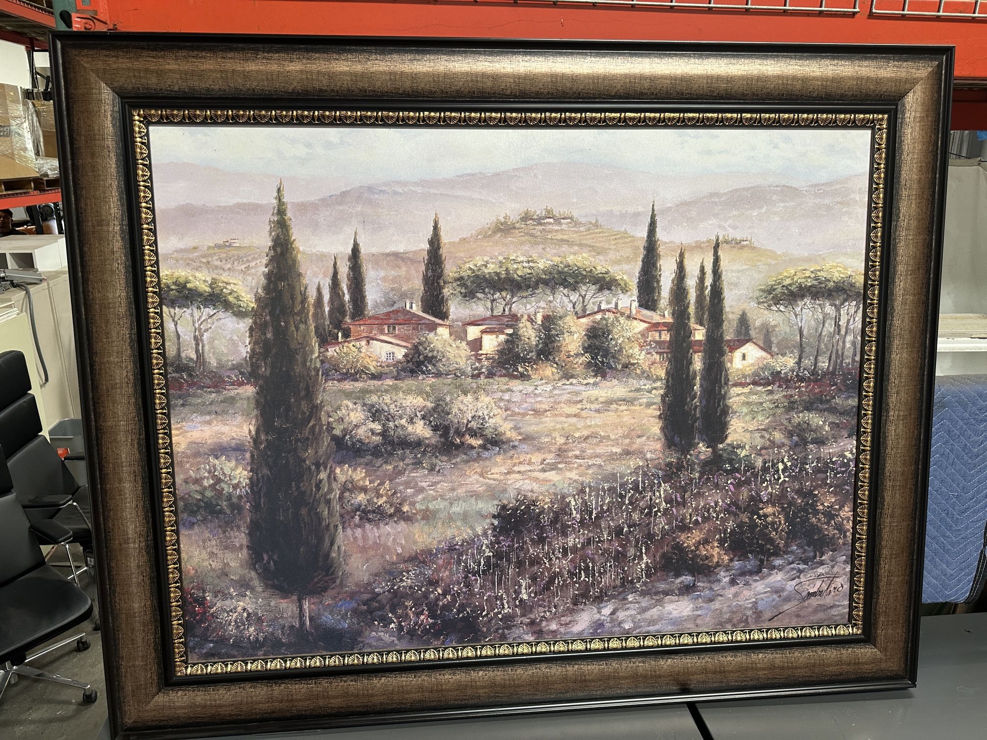 Wood Frame Canvas Artwork $99