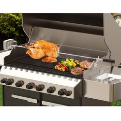 onlyfire Universal BBQ Grill Rotisserie Kit with 110V Electric Motor for Gas Grills - 45"