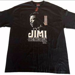 Zion Rootswear Jimi Hendrix Vintage  MEN XLARGE T-SHIRT 2004 STONE FREE BLACK