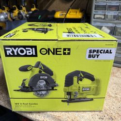 RYOBI ONE+ 18V Cordless 2-Tool Combo Kit with 5-1/2 in. Circular Saw and Jig Saw (Tools Only)