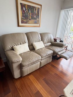 Lazy Boy leather sofa