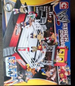wwe stackdown ring like legos brand new