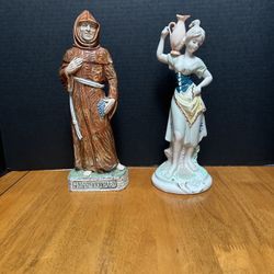 Monk Ekkehard And Peasant Girl Statues