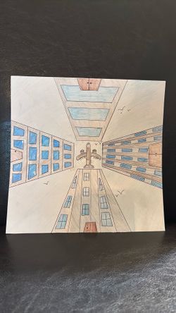 ✈️ Airplane Over the City
