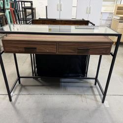 New Entryway Console Table - 43 Inch Narrow Console Table 2 Drawers