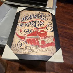 HARRY POTTER HOGWARTS EXPRESS 19 x 13 POSTER DISPLAY Framed
