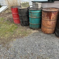 55 gallon barrels, burn barrel, delivered