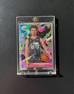 Walter Clayton Jr. RC 2025-26 Topps Cosmic Chrome Nucleus Refractor Jazz #104
