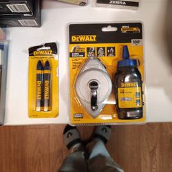DeWalt Tools  Chalk Reel And Blue Crayon