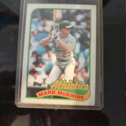1989 Topps #70 Mark McGwire error card