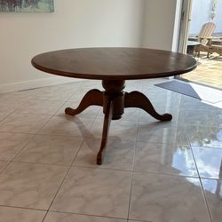 Round Wood Table