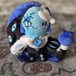 Shadow Milk Cookie Figure Plush Doll Cookie Run: Kingdom Game Collection