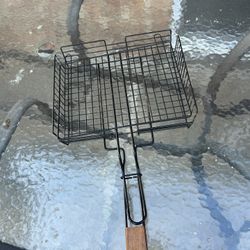 24 X 12-Inch Triple Fish, Vegetable, BBQ Non-Stick Grill Basket