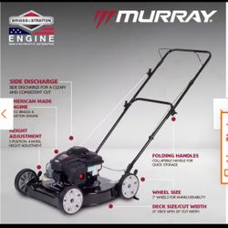 Lawn Mover Gas 21” Murray 