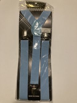 Baby Blue Suspenders Xv/wedding/prom