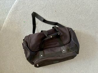Pinnacle Black Canvas Duffle Bag / Travel Weekender