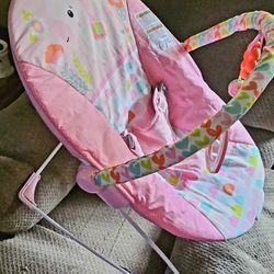 Bright Star Pink Unicorn Infant Seat 
