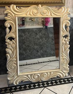 Wooden Ornate Mirror