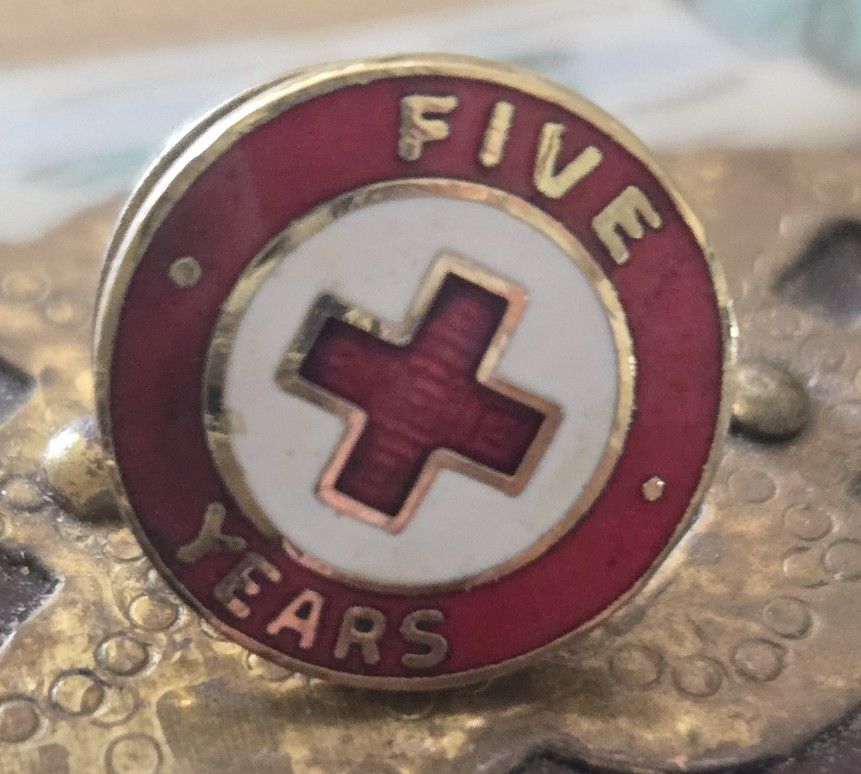 5 Year Red Cross Pin