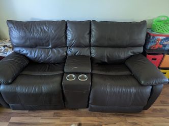 Free leather loveseat