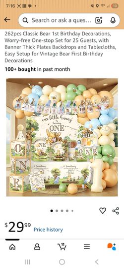 Winnie the Pooh 1st Birthday 262 piece set