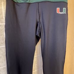 University Of Miami Women Capri Length Leggings