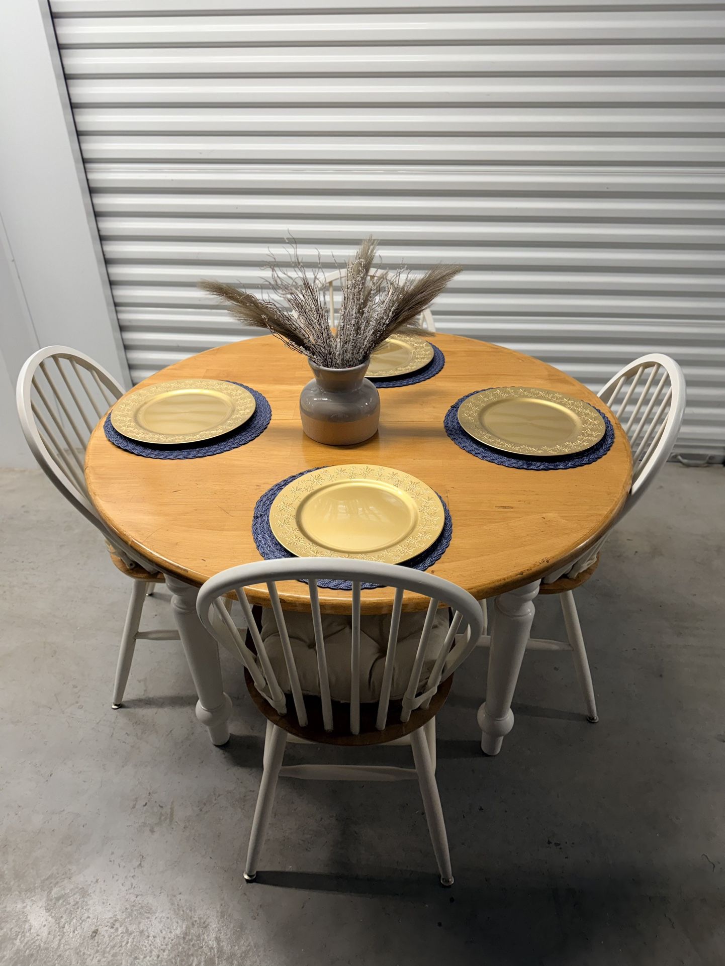 FREE DELIVERY Round Dining Table 4 Chairs With Cushions