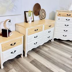 3 Pieces Dressers Set - Dresser Tallboy Nightstand *Solid Maple Wood 💝perfect For Mothers Day 💞💗