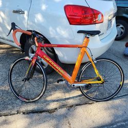 Bike Road Color Orange, Yellow, Red