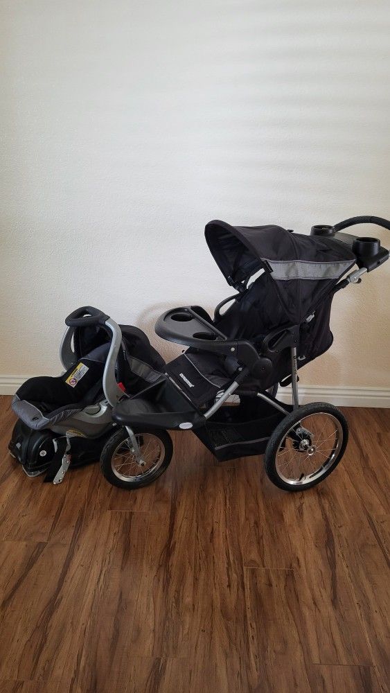 Baby Trend Expedition Jogger Stroller And Car Seat With Base ( Price Firm!!)