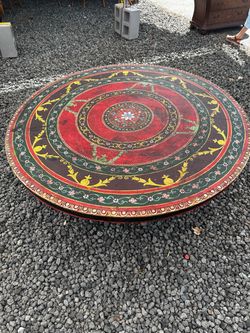 Antique hand painted coffee table