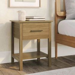 New Pair of Nightstands or Side Tables with Drawer Storage 