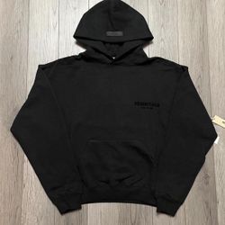 Black Essentials Hoodie