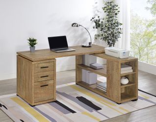 Yvette Mango 60-inch 3-drawer L-Shape Computer Desk