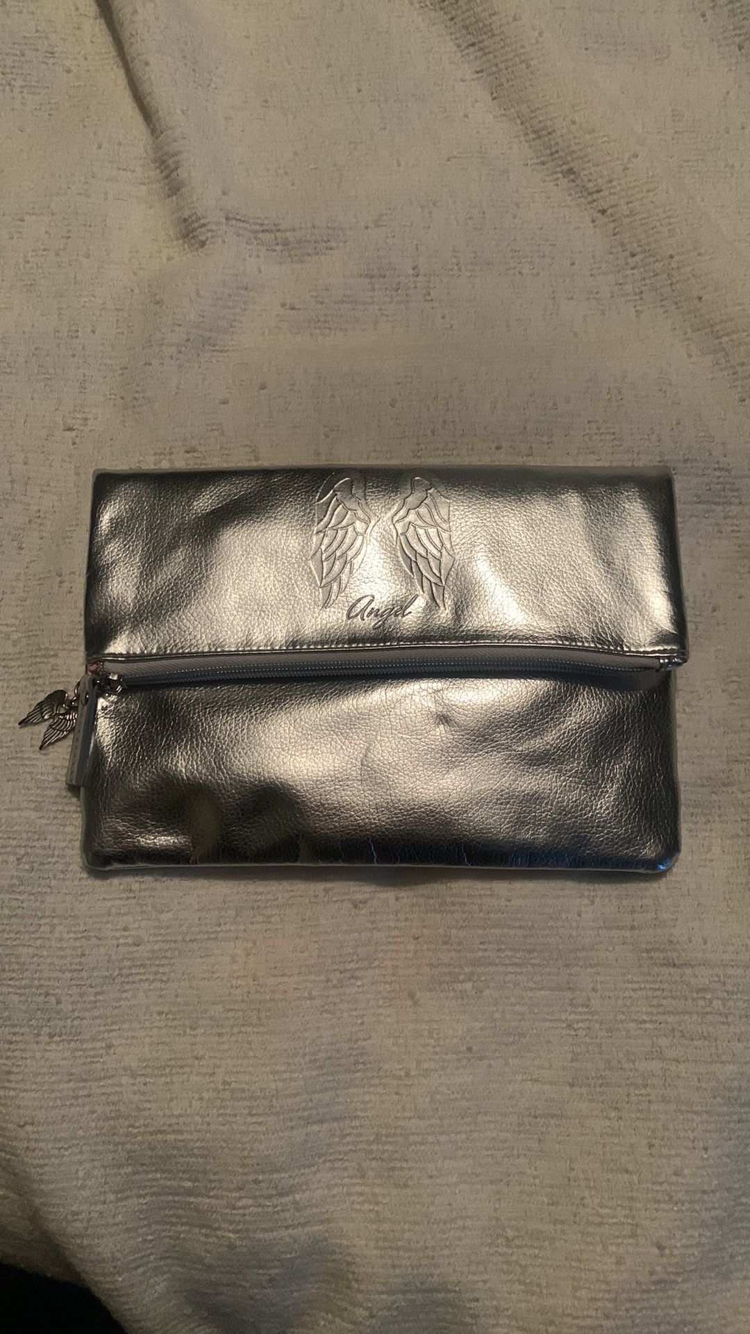 NWOT Victoria’s Secret Silver Angel Clutch