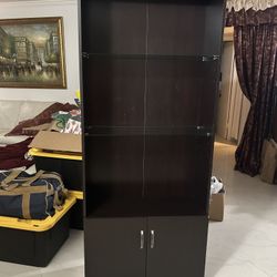 Bookshelf With Glass Shelves