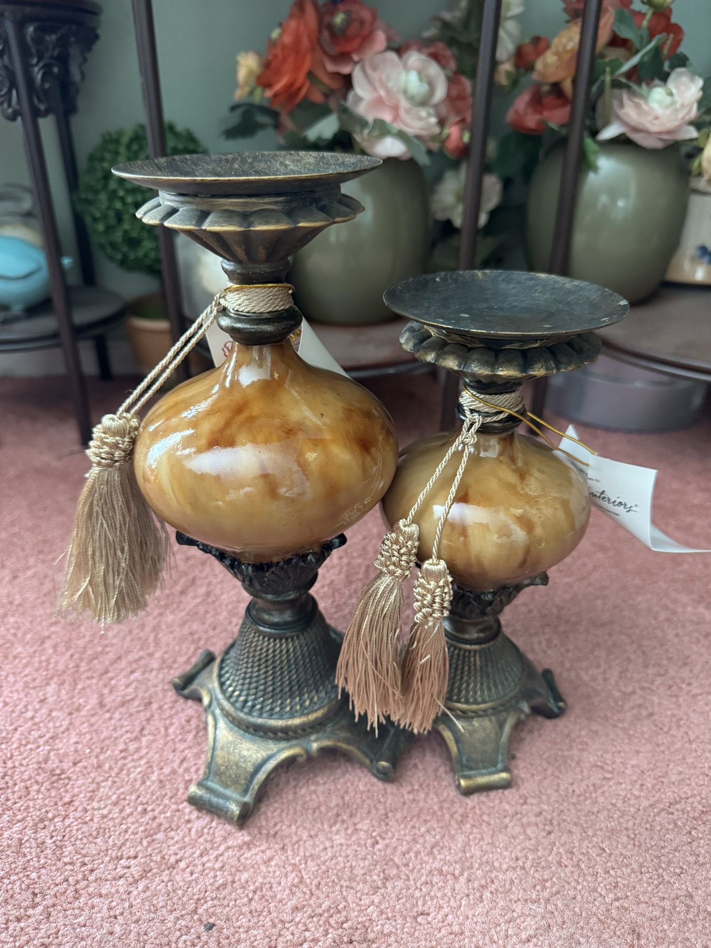 Home Interiors Candleholders 