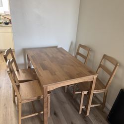 Ikea Table Set With 4 Chairs Assembled 