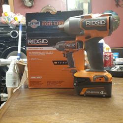 Rigid half inch impact  And 4ah Battery New