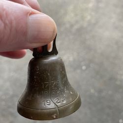 Antique Bell and matching Postcard