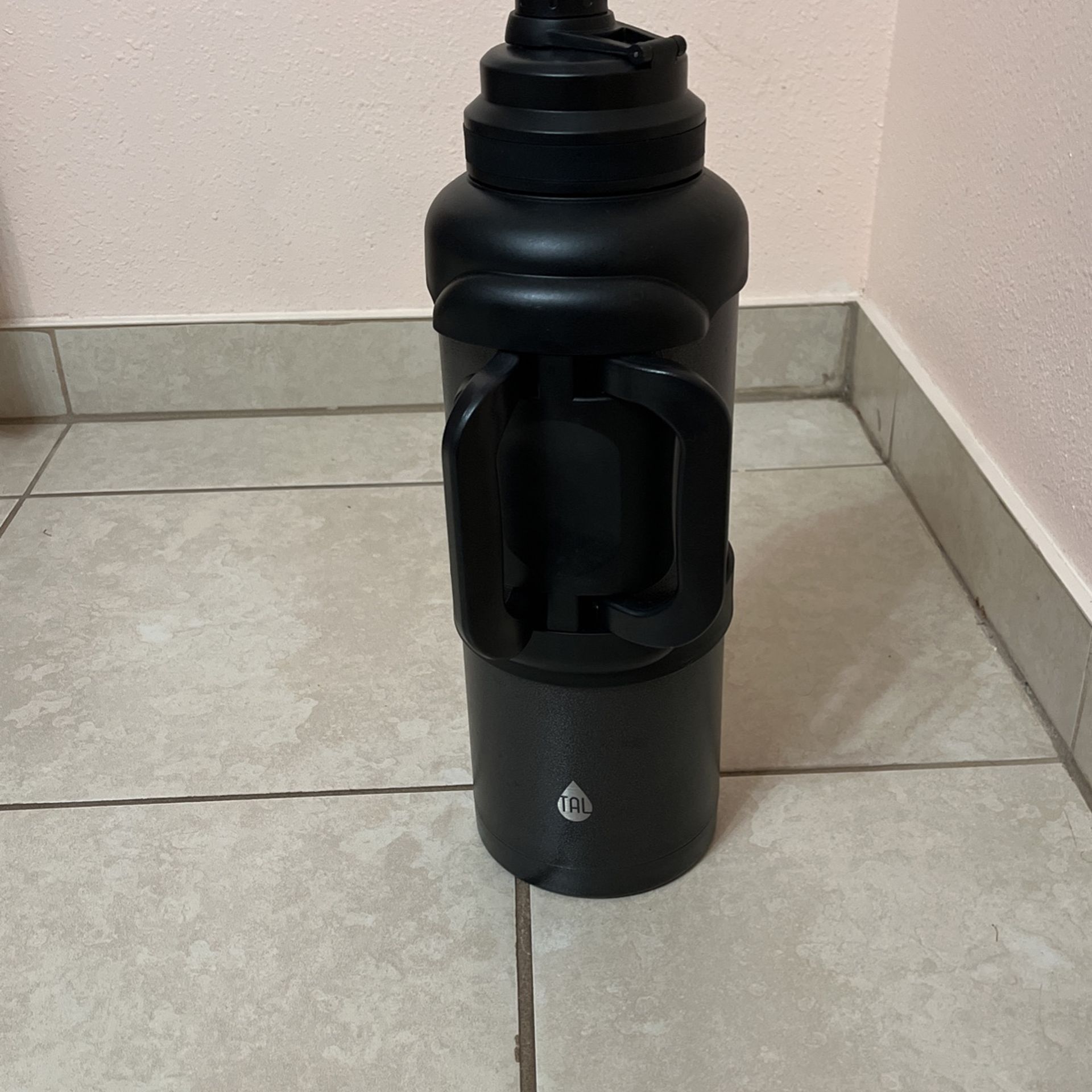 TAL Stainless Steel Zeus Water Bottle 3 Liter, Black