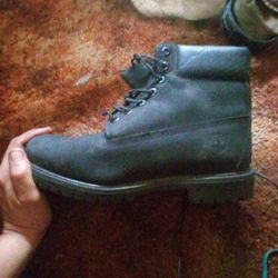 All Black Timberlands